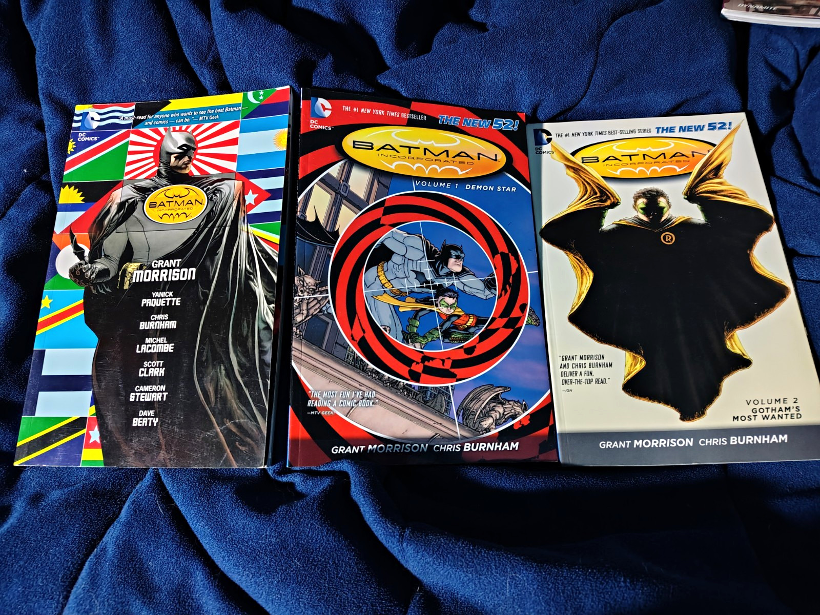LOT OF 3 Batman Incorporated TPB Graphic Novel Lot - Grant Morrison - DC Comics