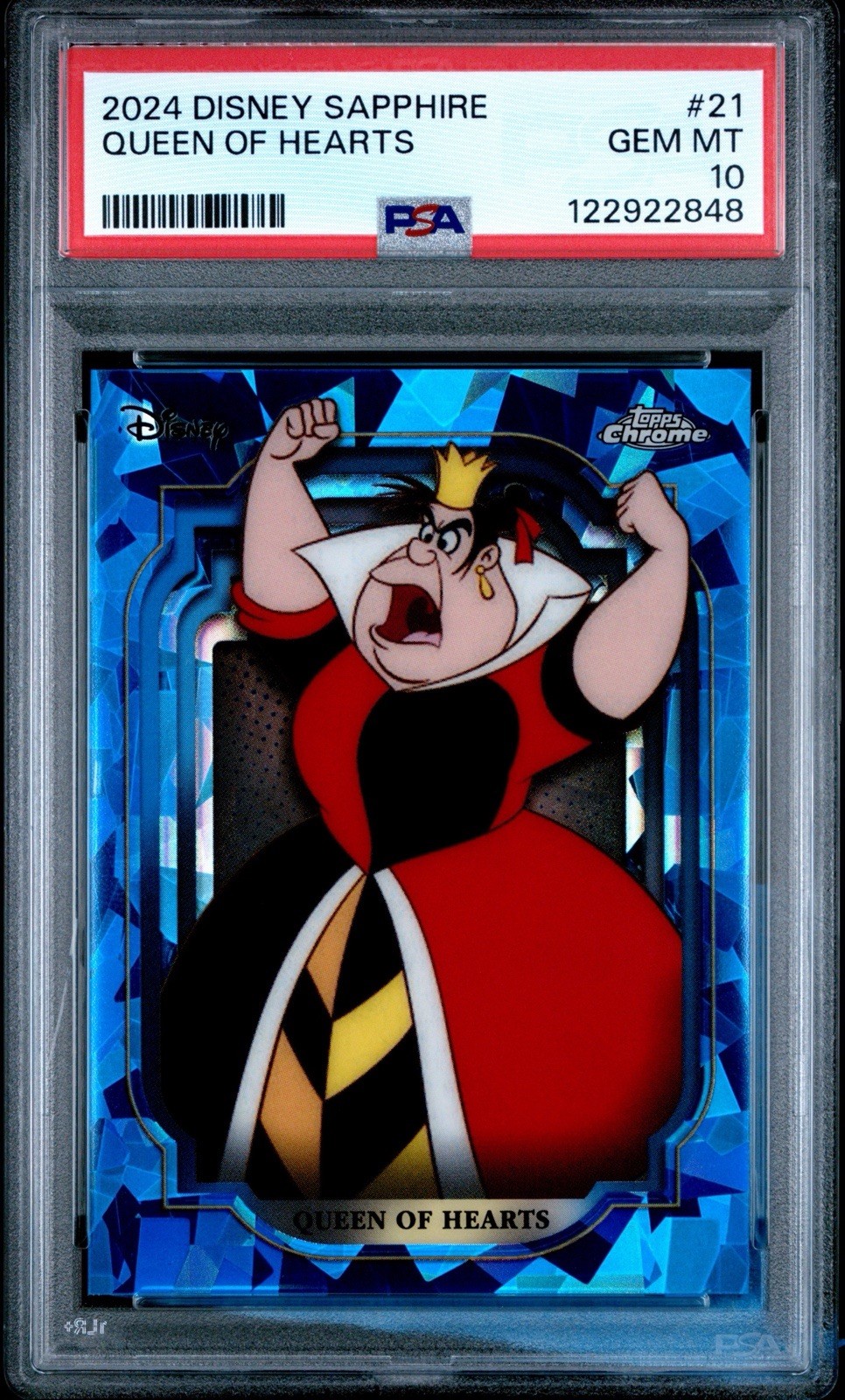 2024 Topps Disney Sapphire Queen of Hearts #21 PSA 10