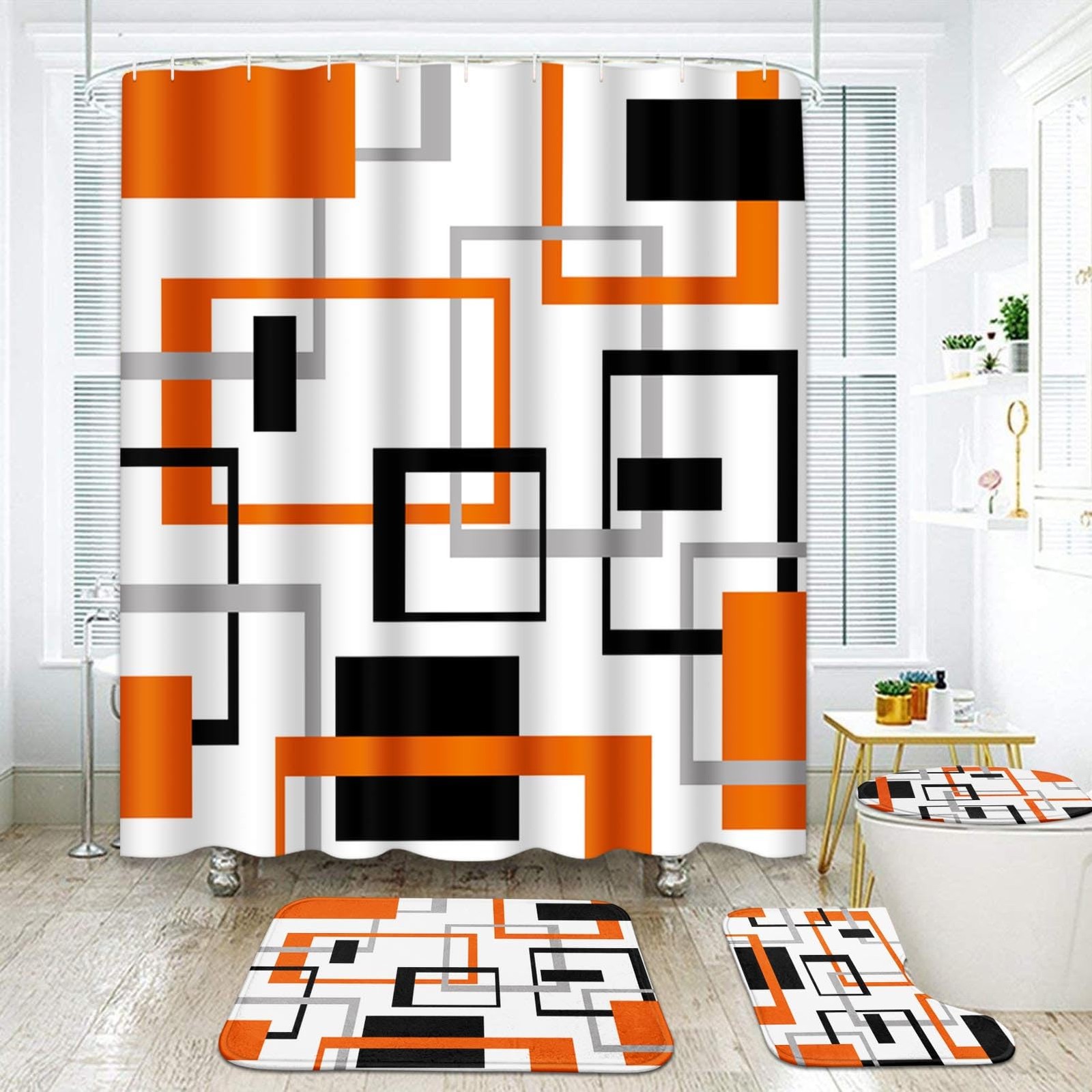 ArtSocket Geometric Orange and Gray 72\ ArtSocket Geometric Orange and Gray 72\