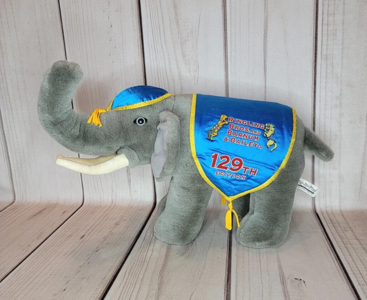 Ringling Bros and Barnum & Bailey Circus Plush Elephant 129th Edition