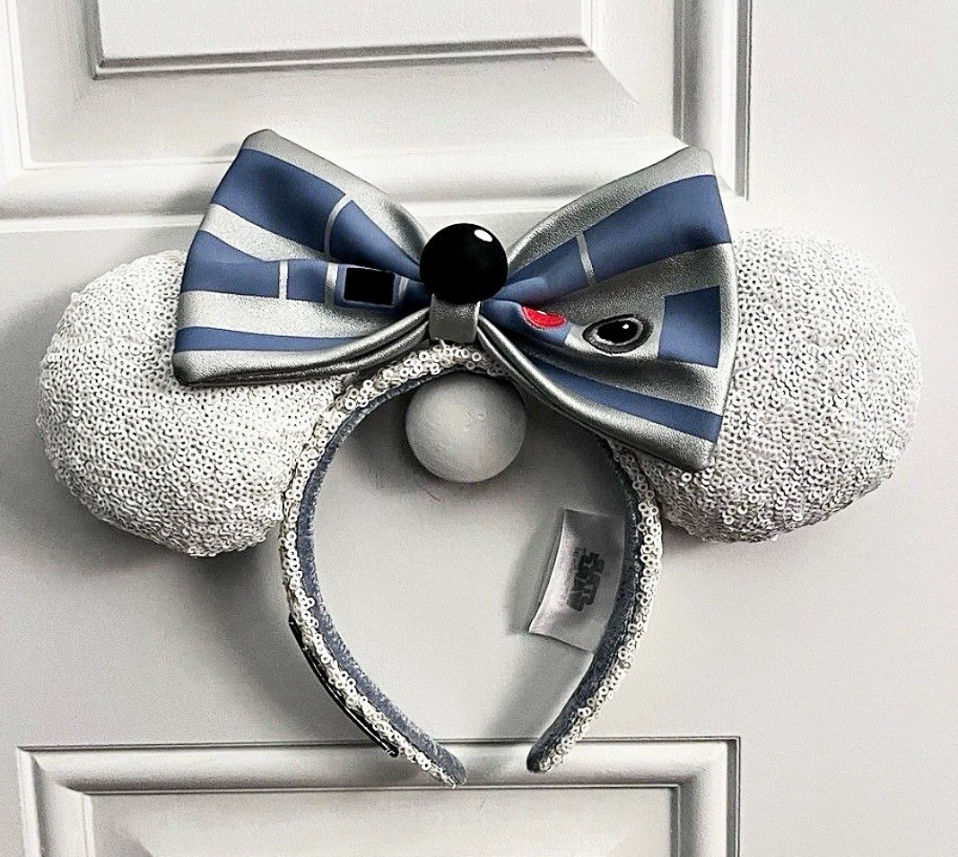 RARE Disney Parks Loungefly Star Wars R2-D2 Sequin Minnie Ears NWOT