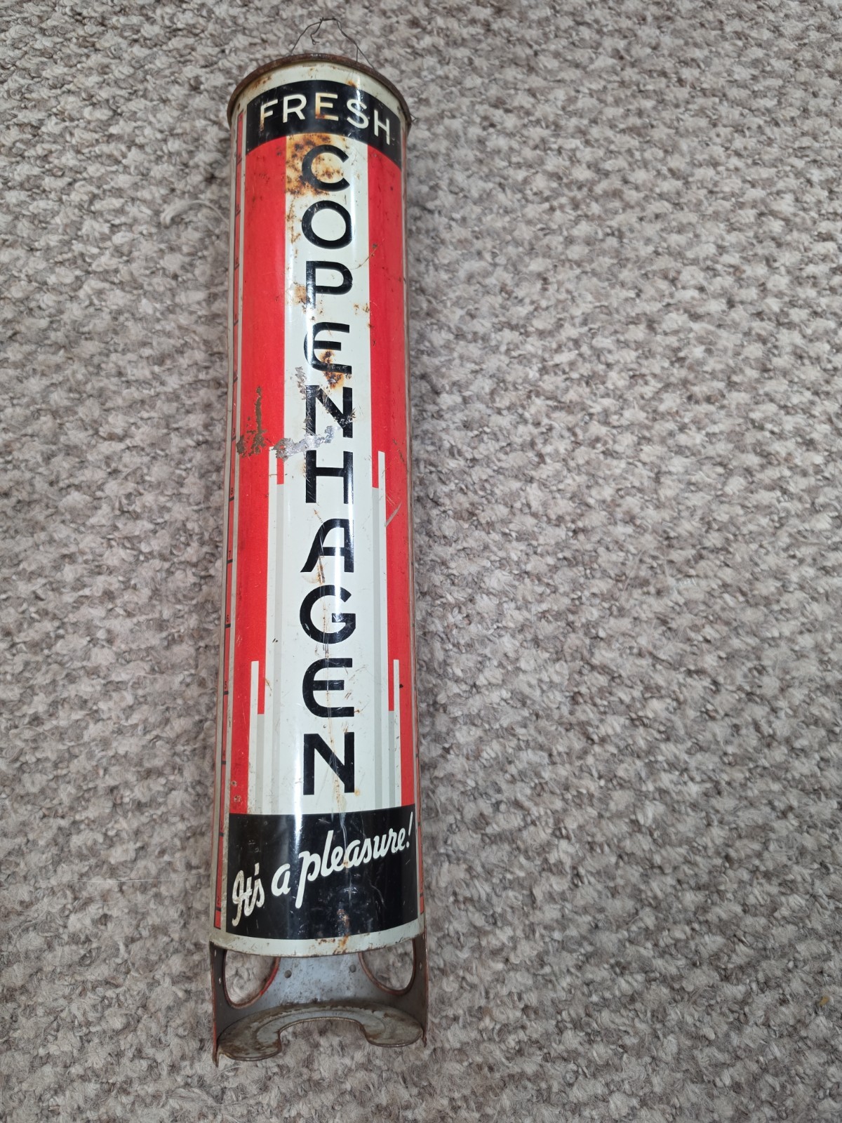 Vintage Copenhagen Snuff Metal Store Dispenser