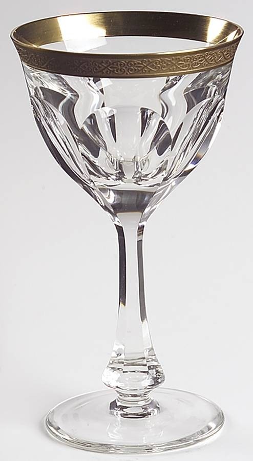 Moser Lady Hamilton Gold Encrusted Band White Wine Glass 6703163