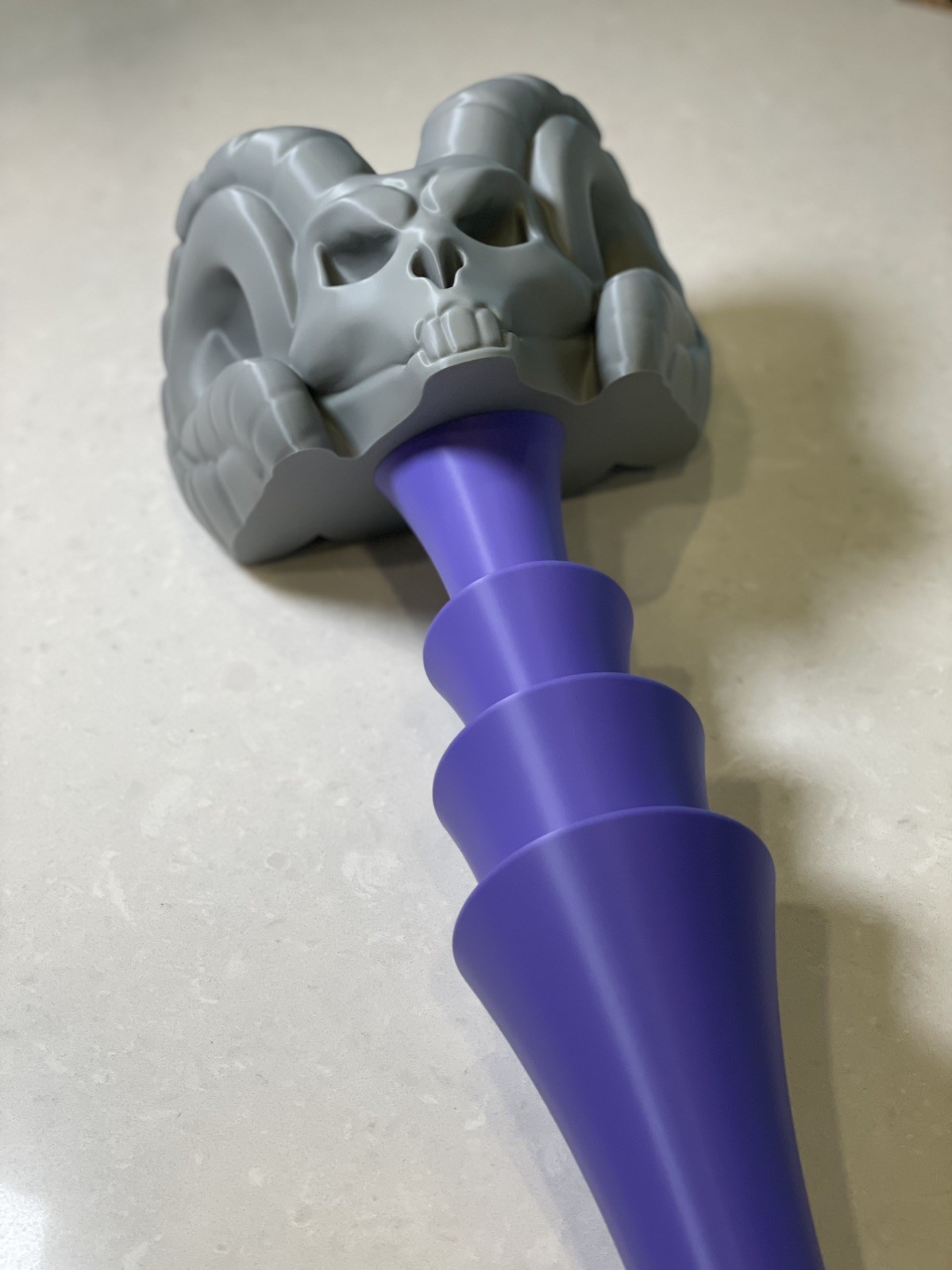 Skeletor (80’s classic) Havoc Staff 3D Printed Kit (1:1 scale)