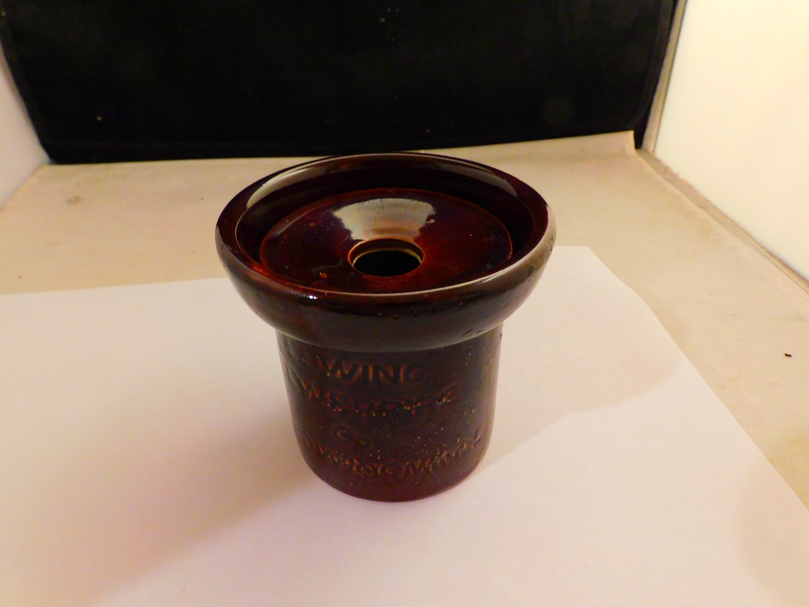 Great Vintage Red Wing Sewer Pipe Co Advertising Ashtray WITH Lid  Minnesota