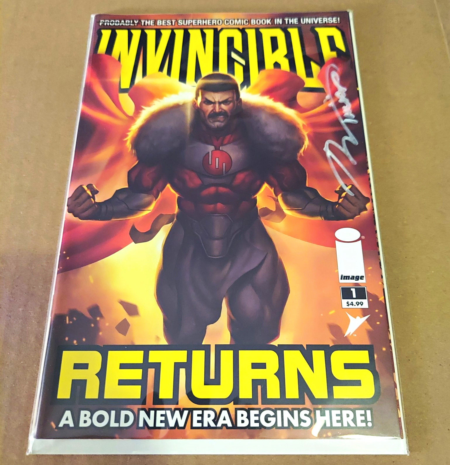 SIGNED Invincible Returns #1 Planet Con Facsimile Variant by Ryan Kincaid w/COA