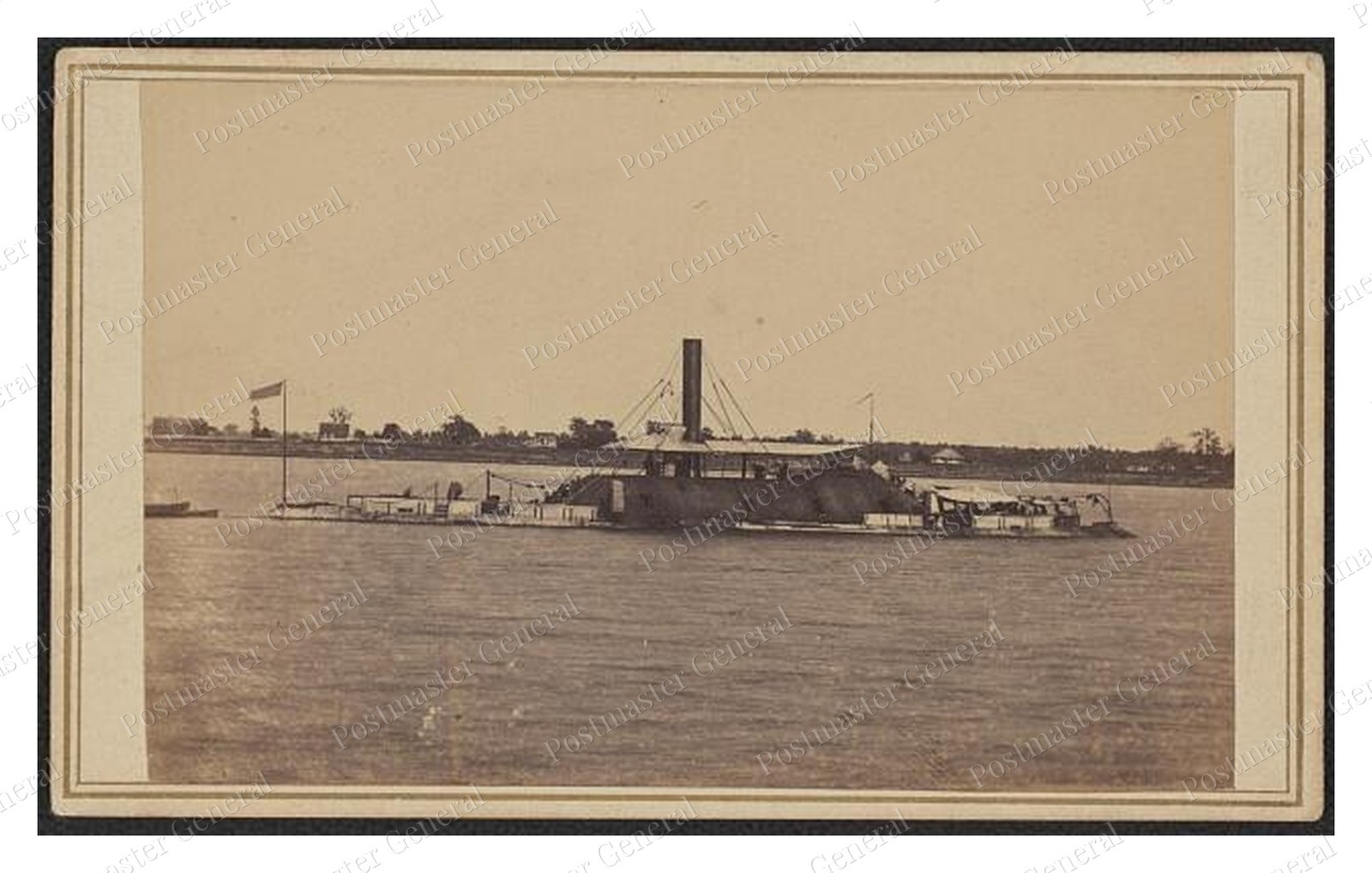 Mobile Bay Alabama C.S.S. Tennessee Standard Postcard COPY RPPC