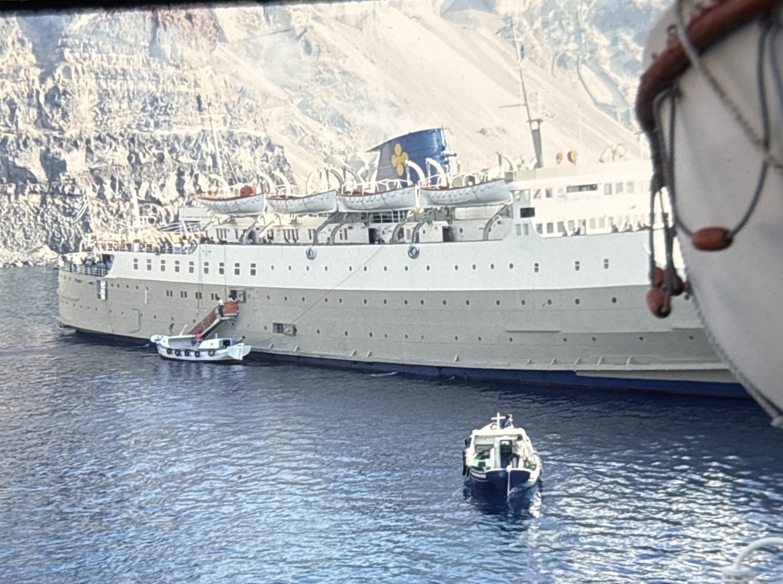 Orig 1968 Slide Epirotiki Lines SS Hermes Cruise Ship Greece Kodachrome A12