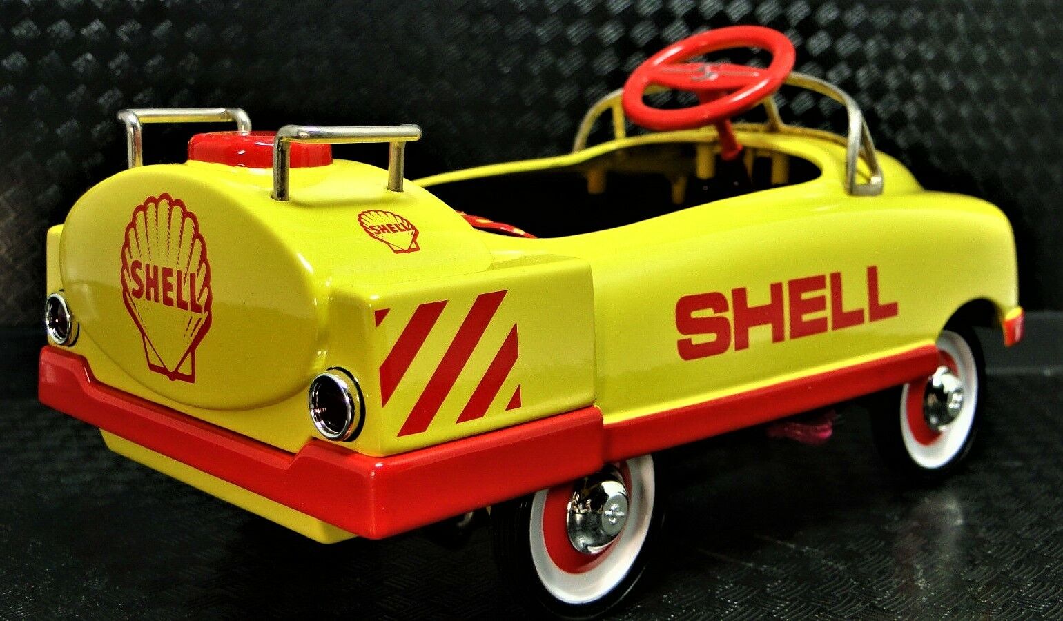 Ford Shell Oil Gas Collector Truck MINI Pedal Car Metal Model LENGTH: 7 INCH
