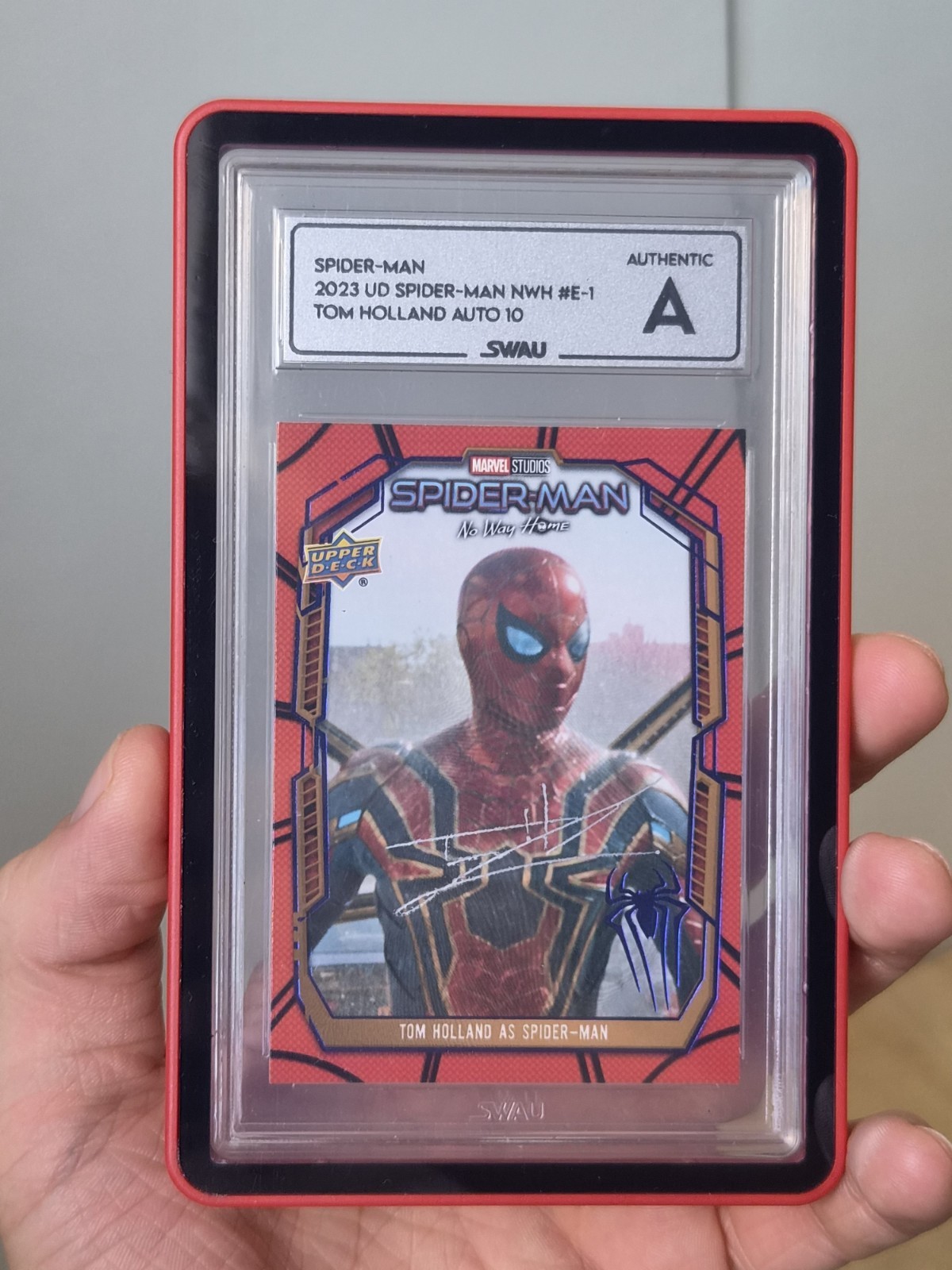 Tom Holland Signed Autograph Card Marvel Spider-Man No Way Home Auto SWAU 