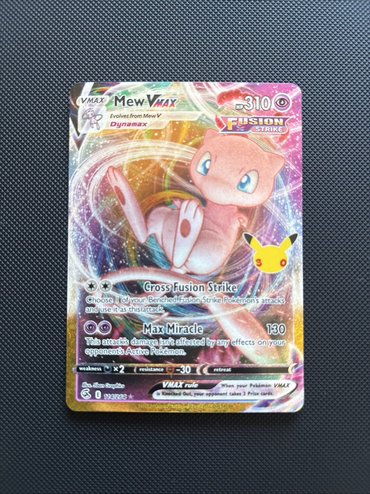 Pokemon Mew VMax 114/264 30th Anniversary Classic Collection