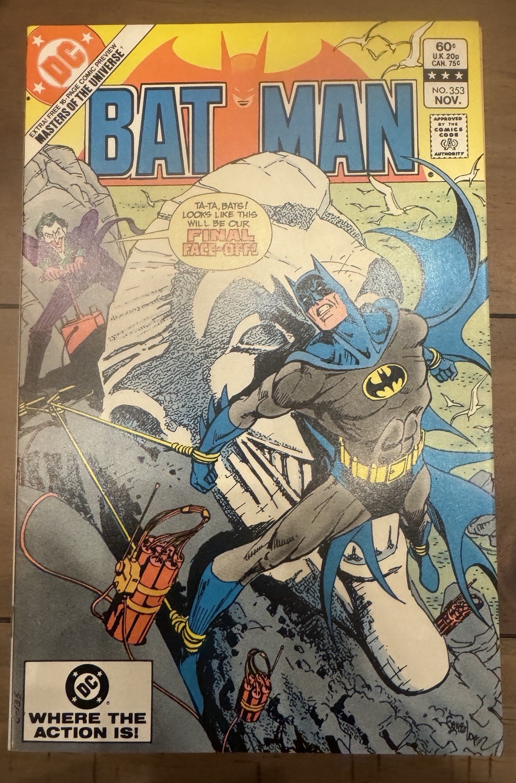 Batman #353 - DC 11.1982. Joker cover & apperance. NM- / W Pgs