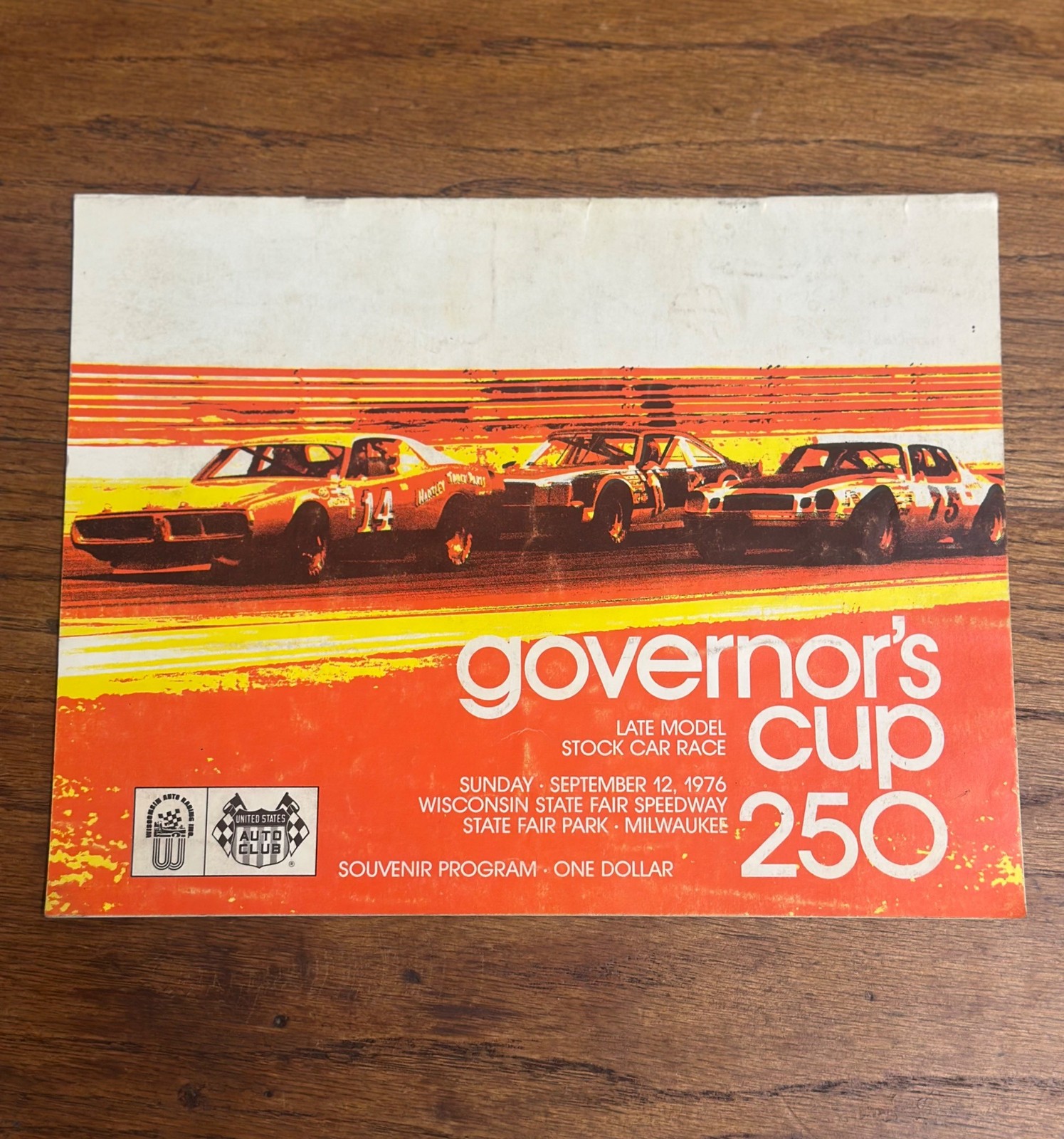 1976 Governor\'s Cup 250 Mile Race National Championship Souvenir Program Wiscons