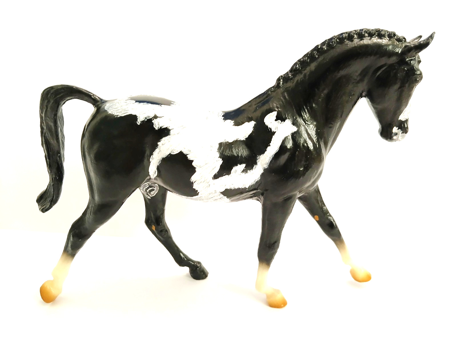 Breyer Custom Keen Mold Warmblood Paint Horse Hand Painted by L. Cloudbank