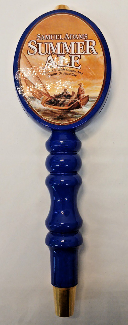 Samuel Adams Summer Ale With On One Old Fezziwig Ale  Beer Tap Handle