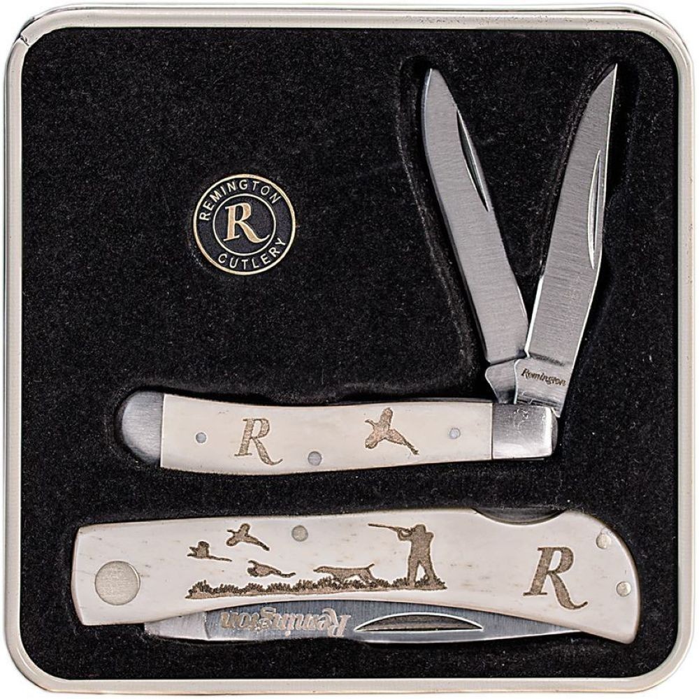 Remington Flushing Pheasant Pocket Knife Gift Tin Set - NEW - Limited Edition