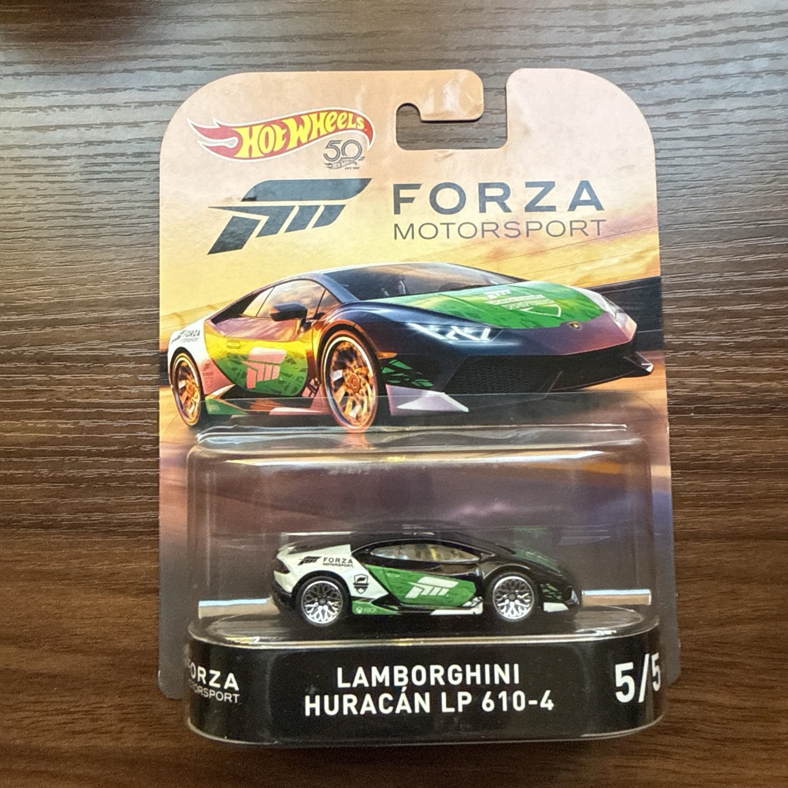 Hot Wheels 2018 50th Anniversary Forza Motorsport Lamborghini Huracan LP 610-4