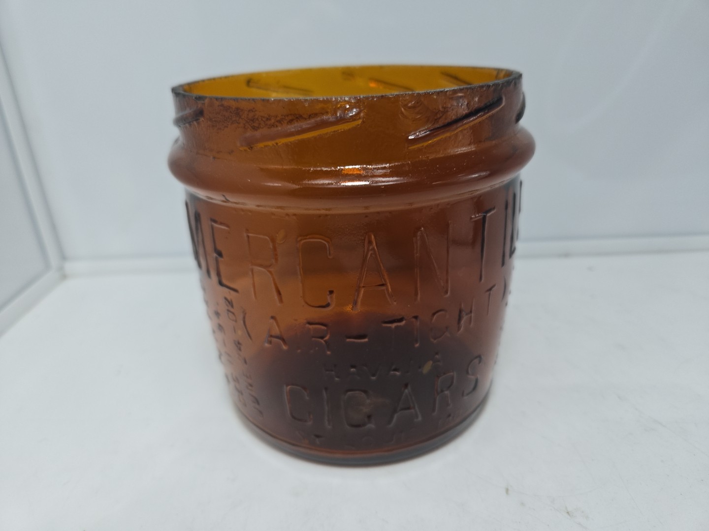 1894-1895 F. R. Rice Mercantile Co. Air-Tight Havana Cigar Jar - St. Louis, MO*