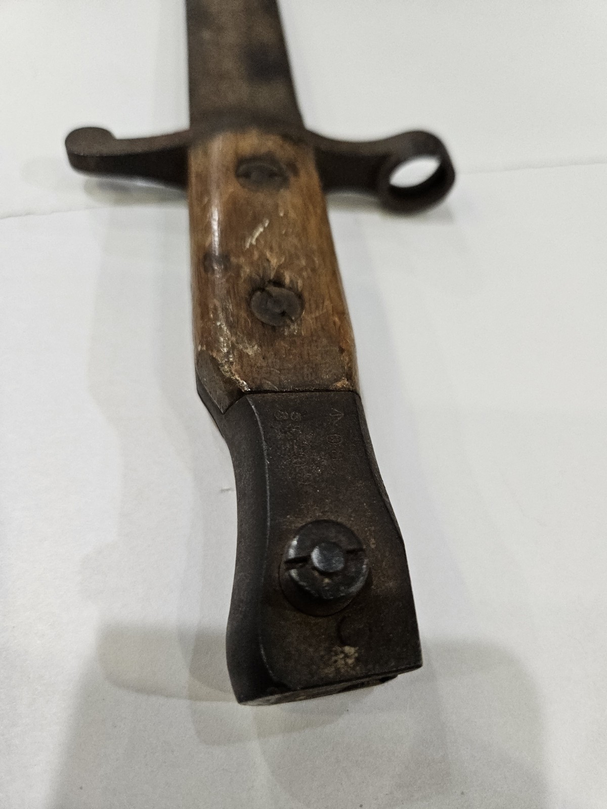 Rare WWI Canadian Ross Rifle Co. US Surcharged Bayonet,