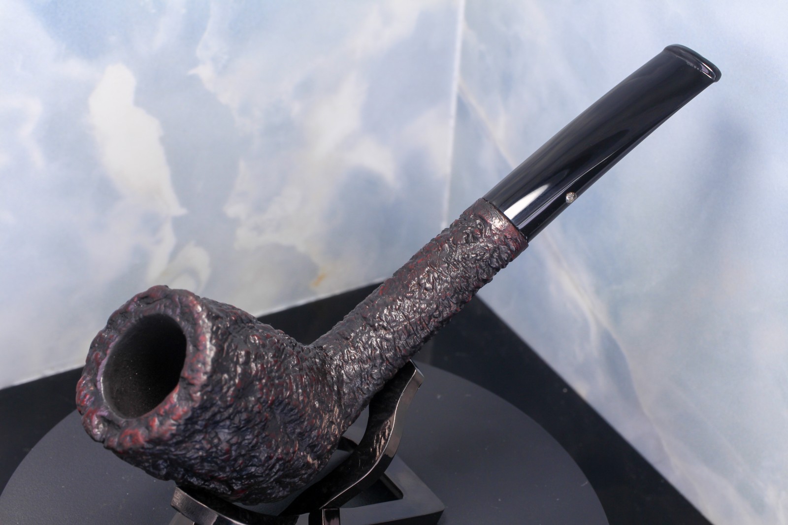 CASTELLO 1960\'s SEA ROCK BRIAR Sc35 REG No.66171 RUSTICATED BILLIARD PIPE