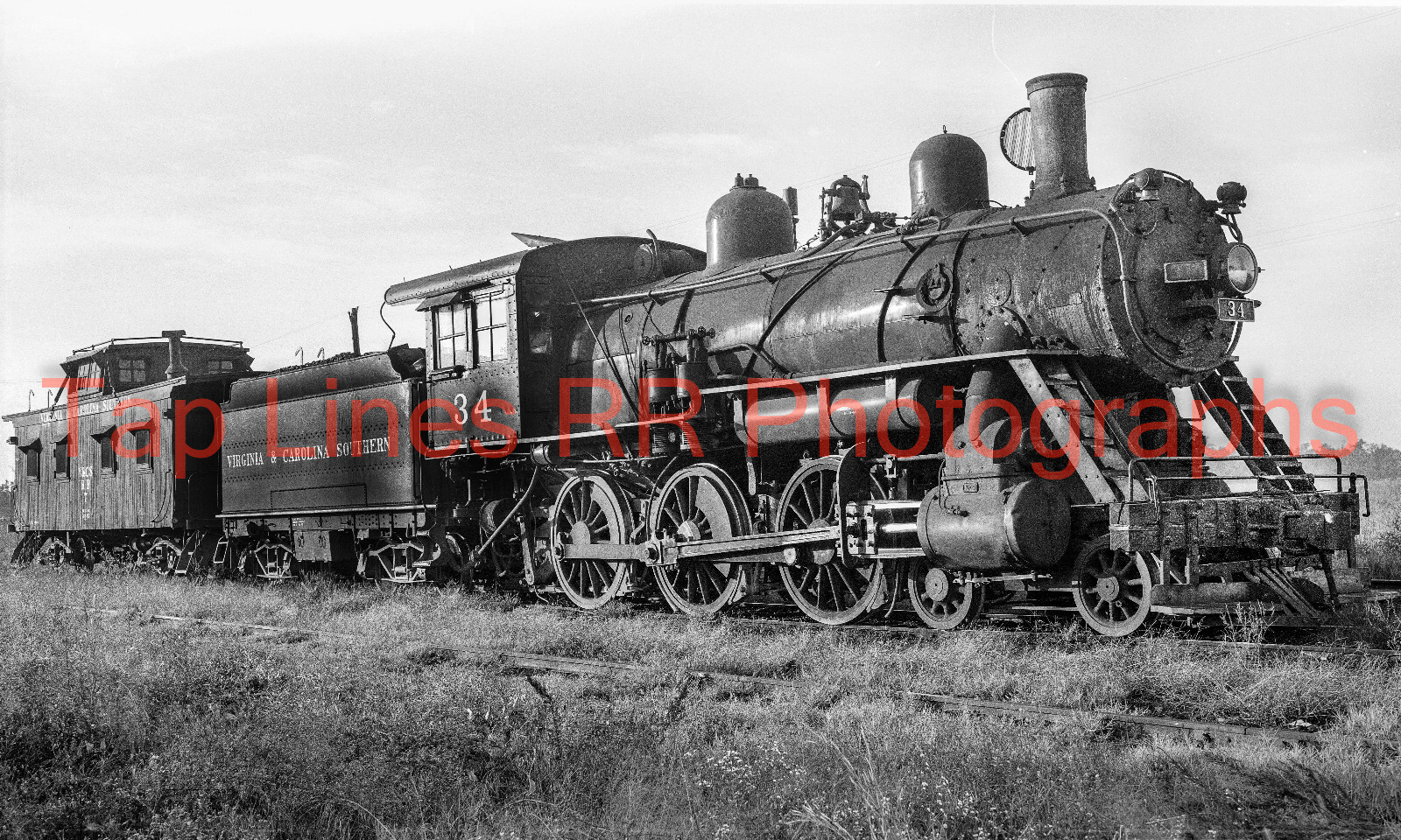 Virginia & Carolina Southern #34 Hope Mills NC 10-8-55 New 5x8 Photo