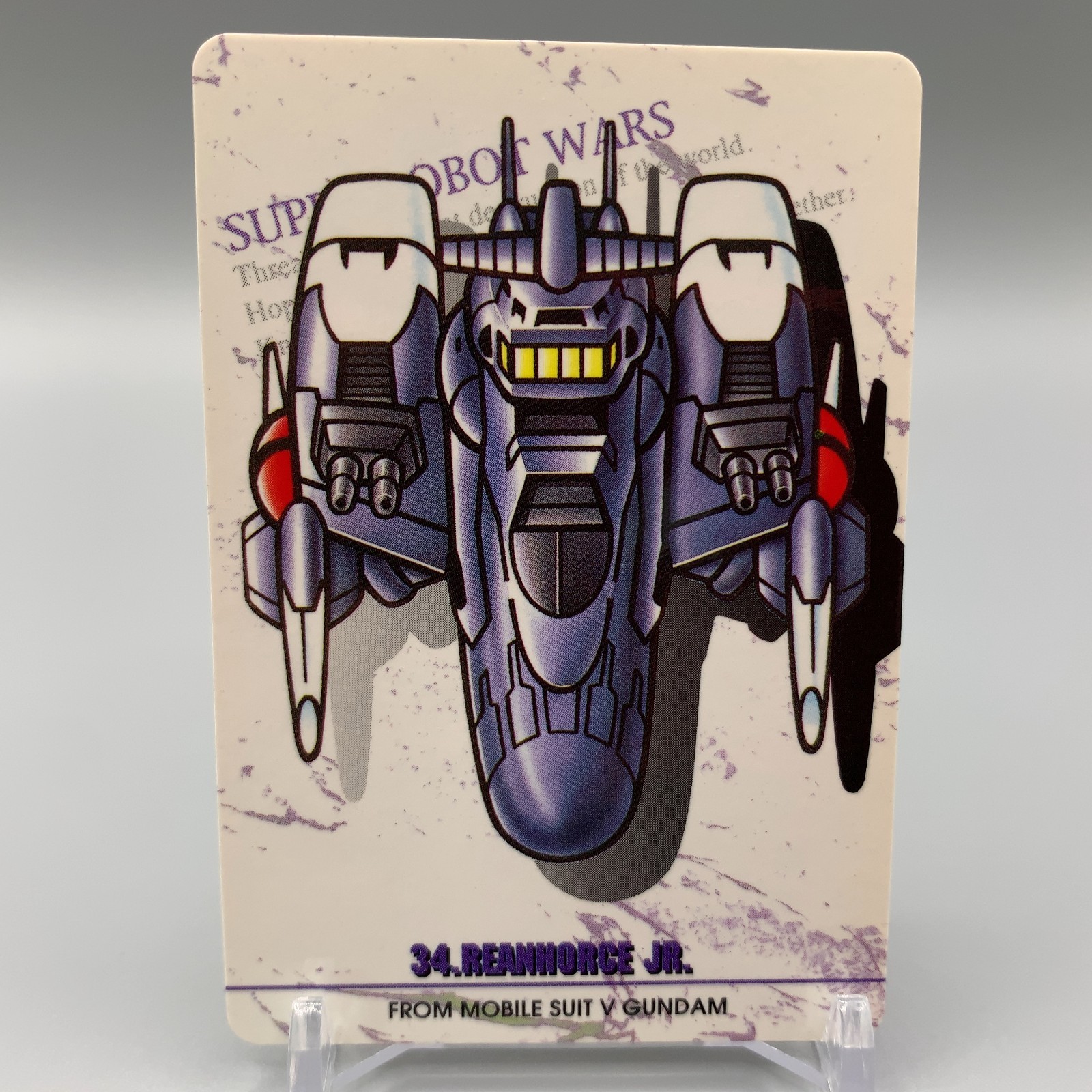 Reinforce Jr. V Gundam Super Robot Wars Trading Card No.34 Bandai Japan vv955
