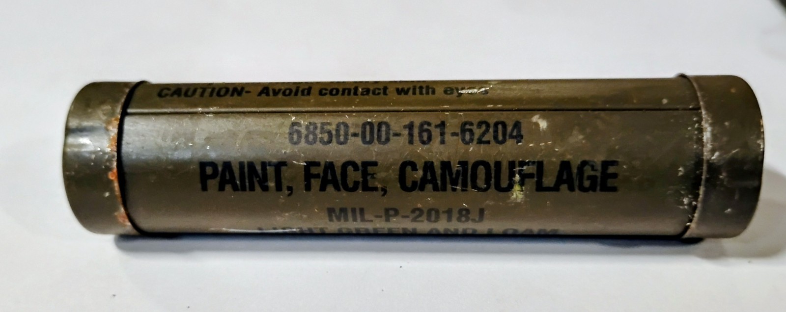 VINTAGE 1998 US MILITARY ARMYLIGHT GREEN AND LOAM CAMOUFLAGE FACE PAINT 
