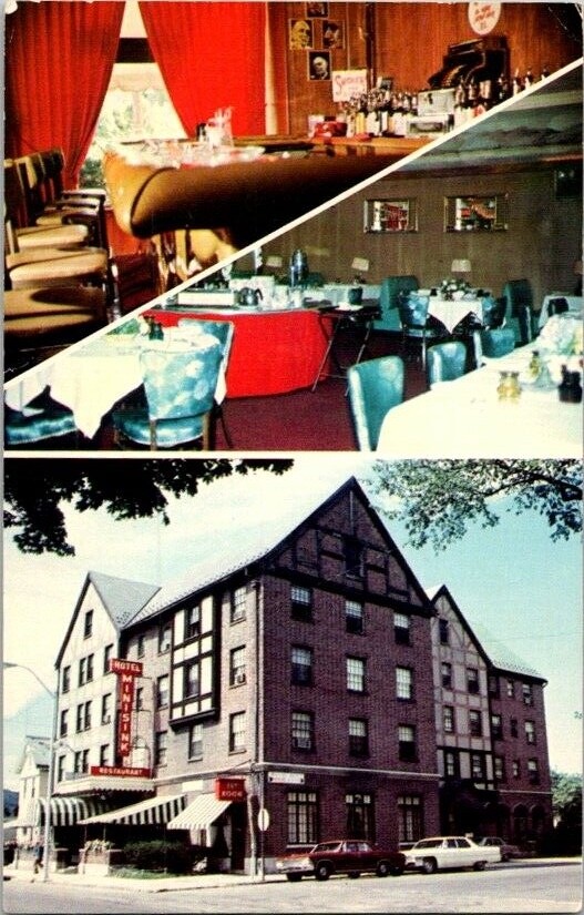 Vintage Postcard Minisink Hotel Restaurant Lounge Port Jervis NY New York  H-697