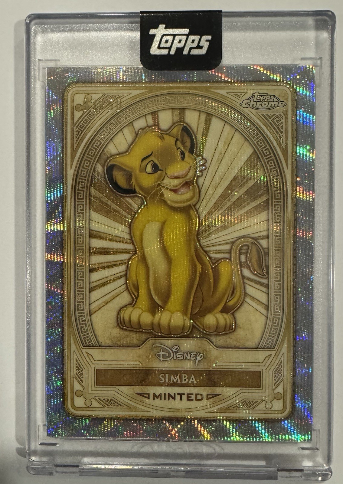 2025 Topps Disney Mint NYCC Simba Gold 01/50 Bookend #77
