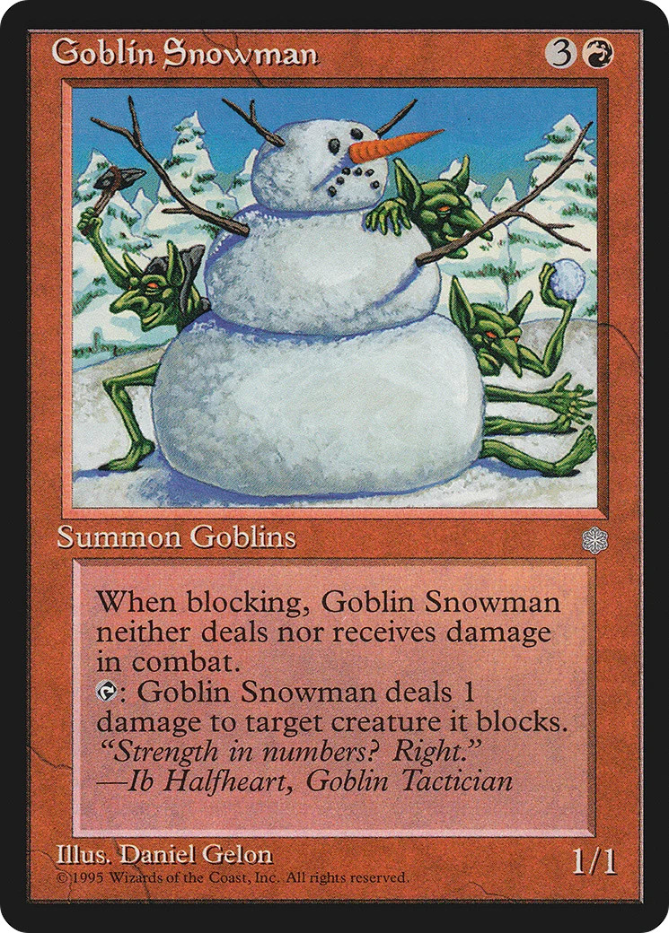 Goblin Snowman [Ice Age] Magic MTG