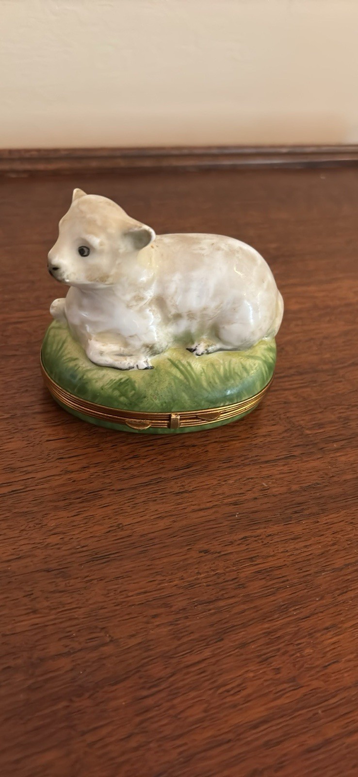 Piolet Limoges France Porcelain Trinket Box