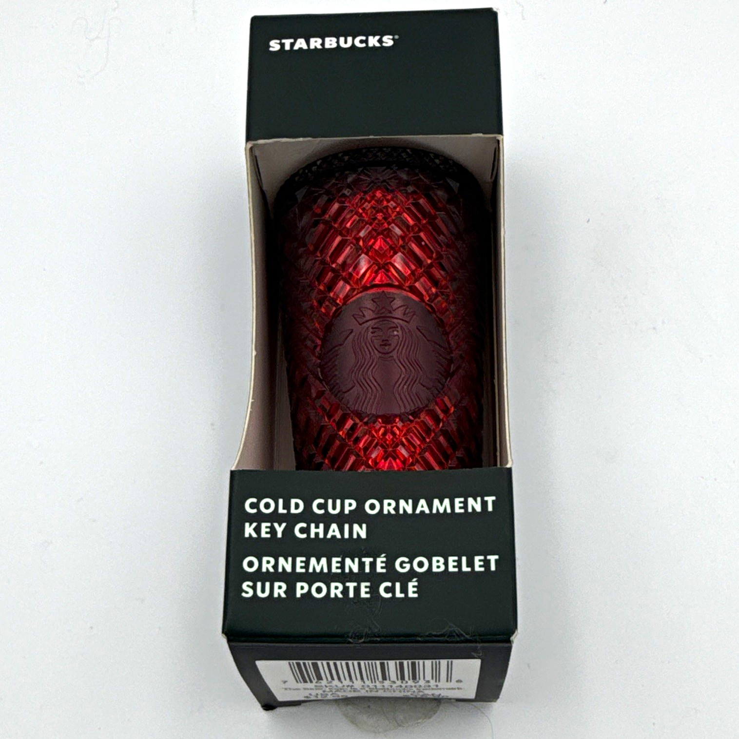 Starbucks Red Cold Cup Ornament Key Chain 2022 Coffee & Tea Original