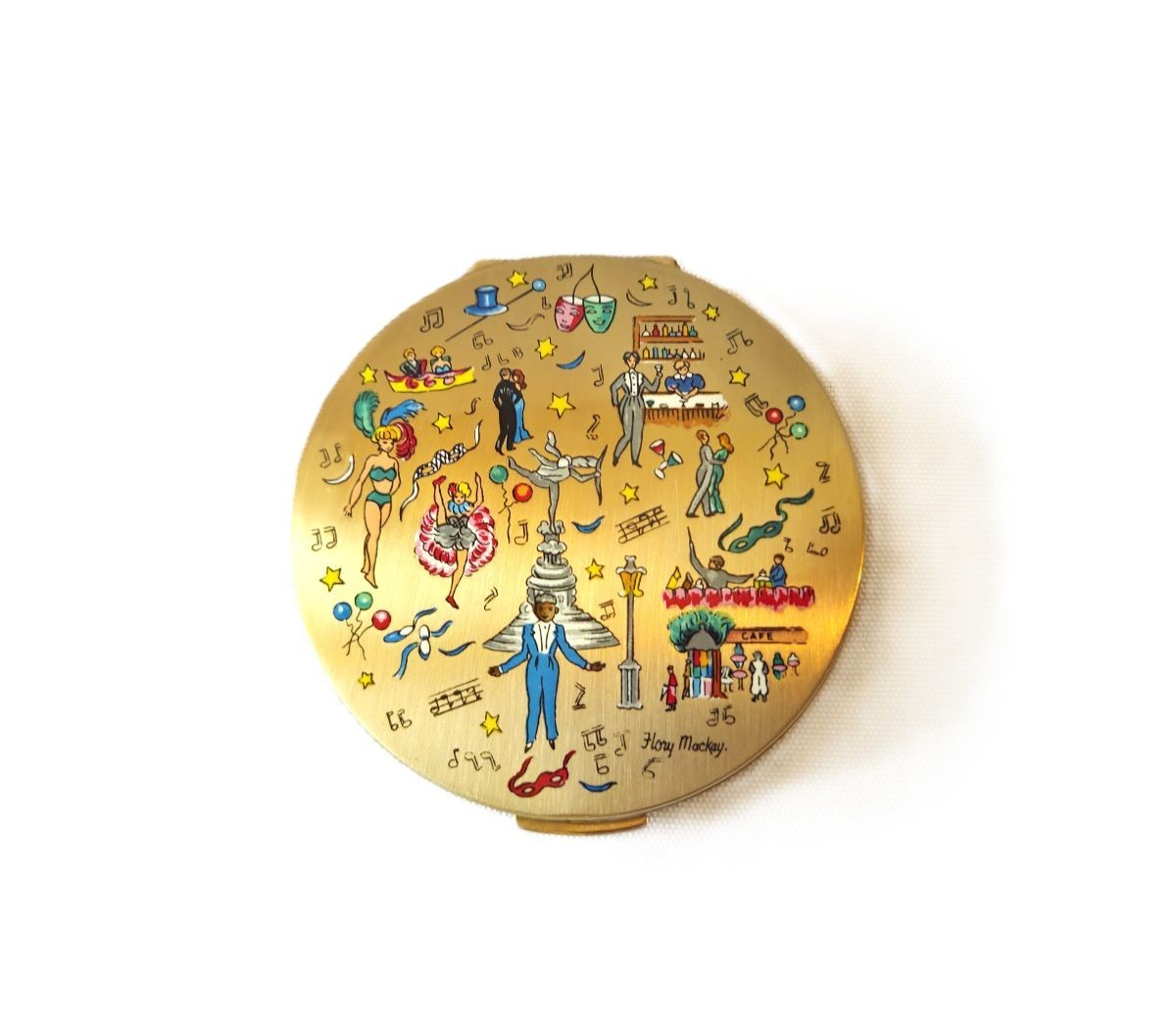 Vintage Happy New Year\'s Compact by Stratton