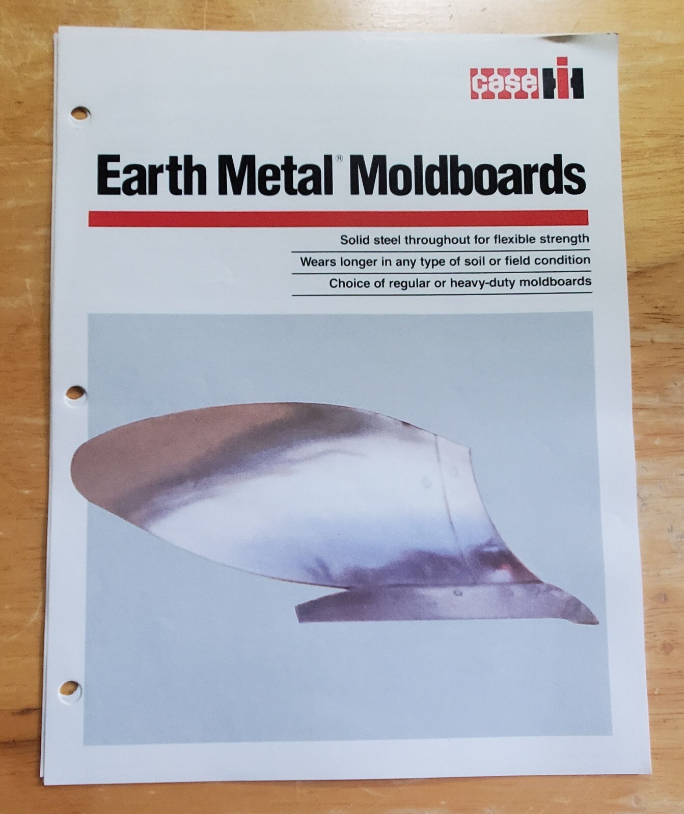 Case IH Earth Metal Moldboards Sales Brochure Pamphlet
