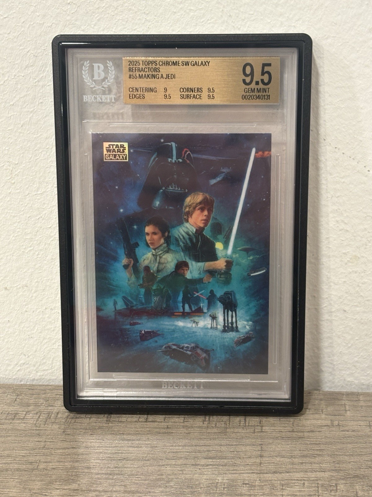2025 Topps Chrome Star Wars Galaxy Making A Jedi Refractor BGS 9.5 #55