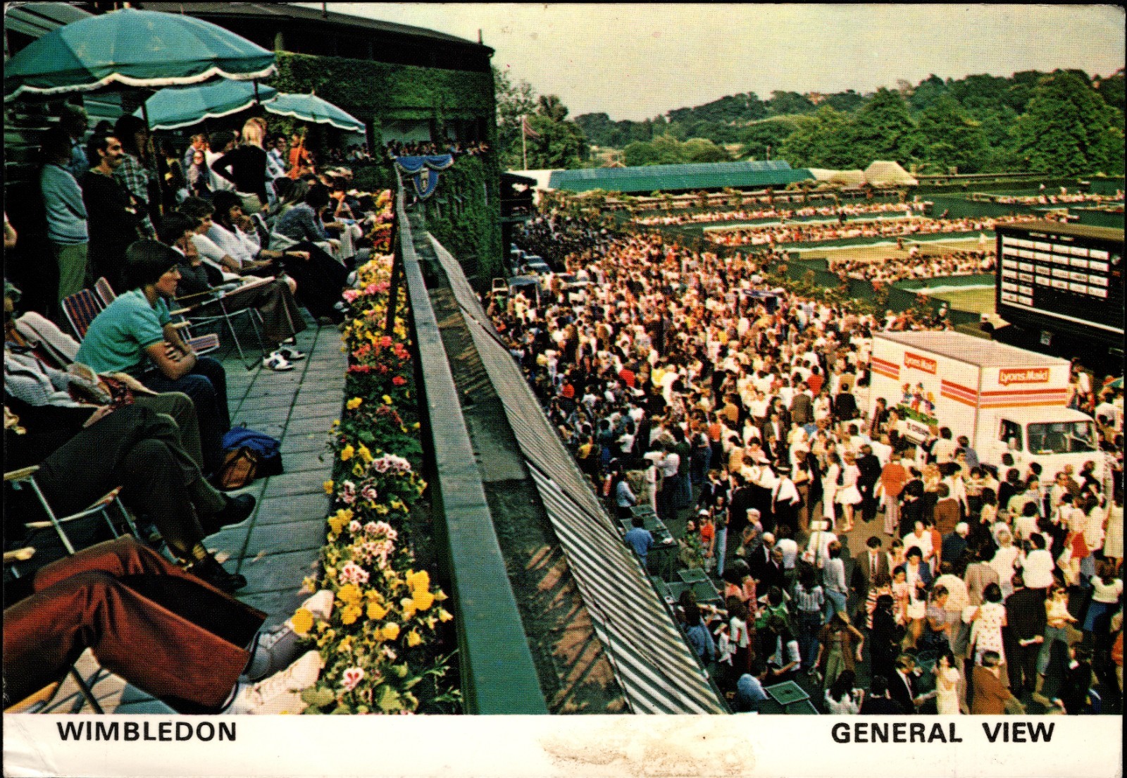 London England General View of Crowds at Wimbledon Le‑Roye Prod Continental PC
