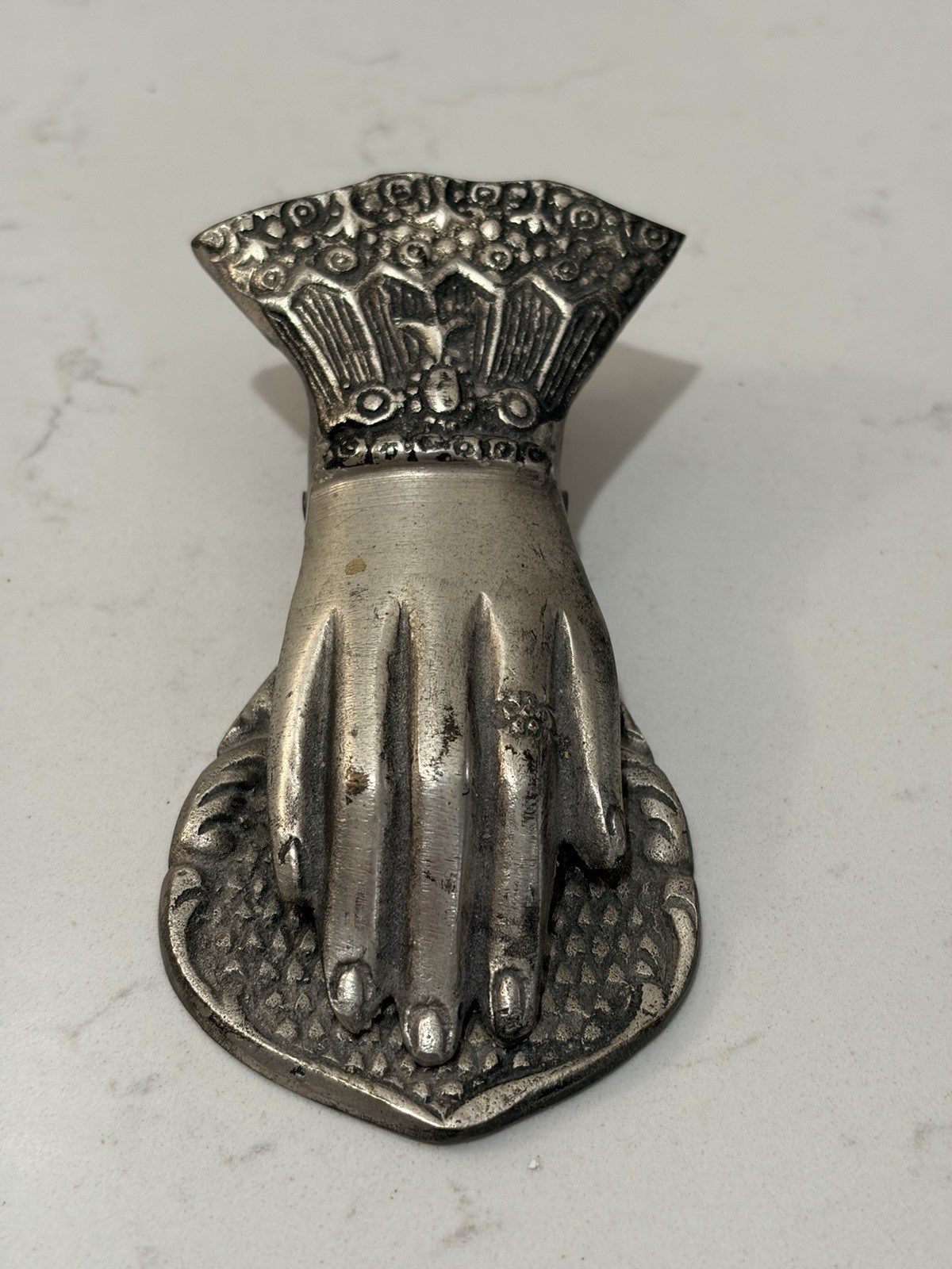 Vintage Art Nouveau Victorian Lady Hand Clip Wall Clip Desk Clip Made In India