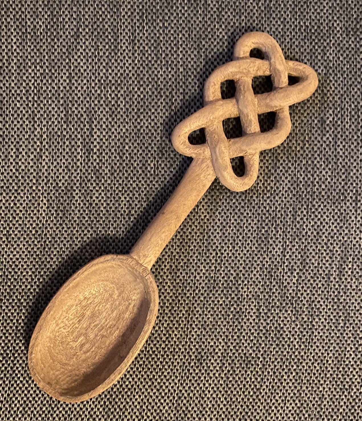 Celtic or Welsh Love Spoon - Hand Carved Wood Wales Ireland Antique/Vintage BIG