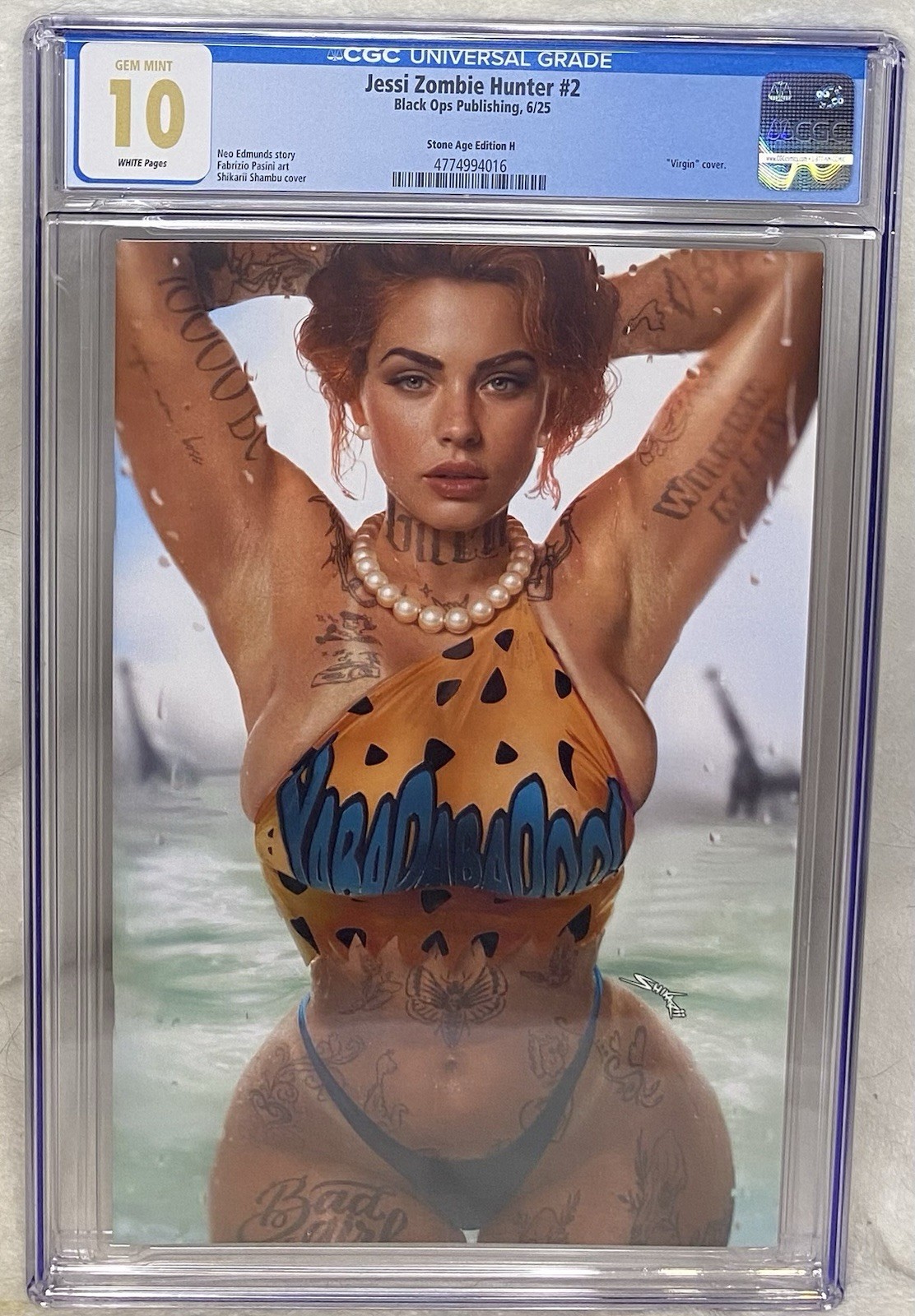 Jessi Zombie #2 Shikarii Wilma Stone Age Edition H /50 CGC 10 G Mint Power Hour