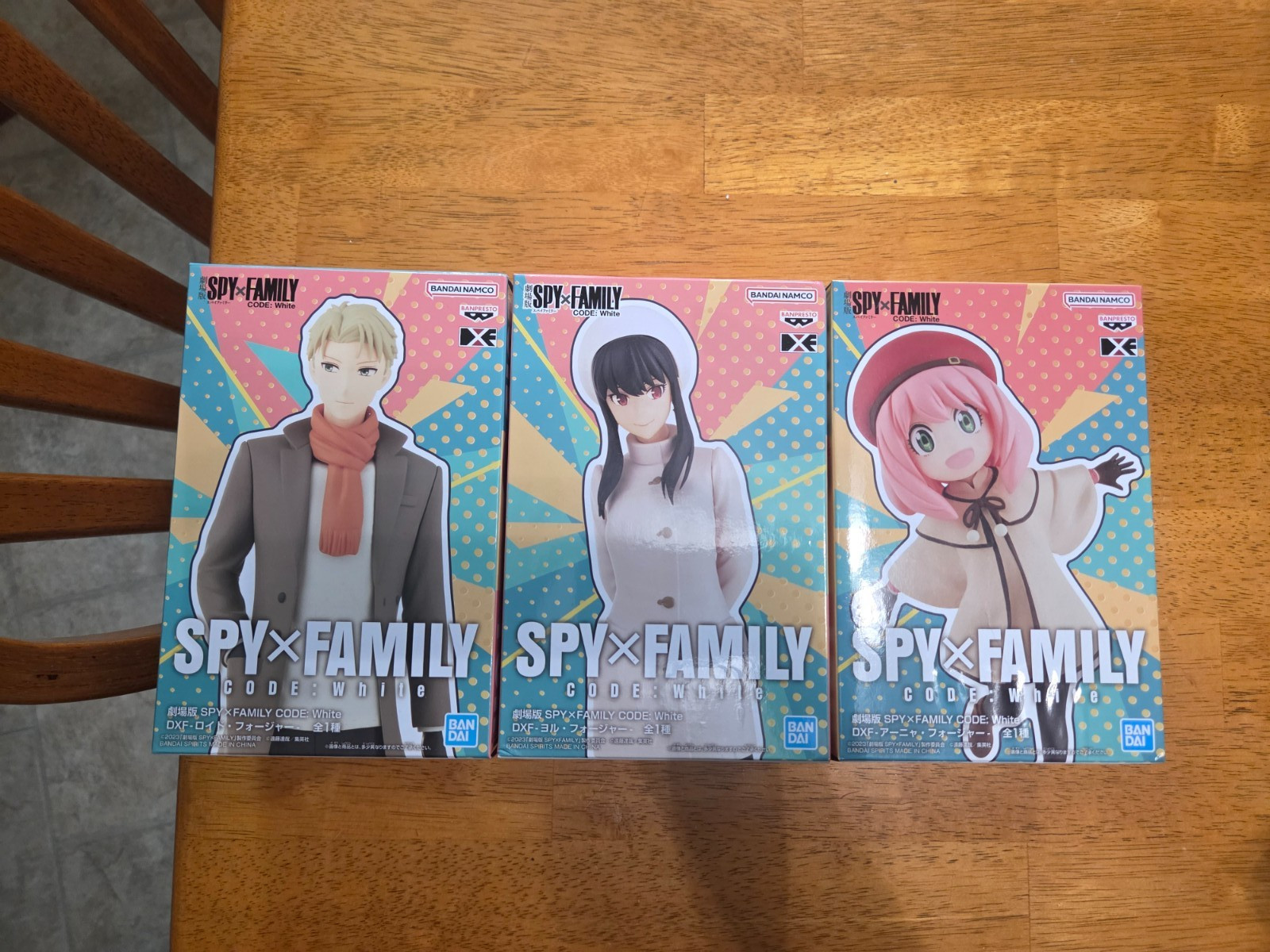 SPY × FAMILY CODE: White DXF Figure Anya Yor Loid Forger Figure Set Banpresto