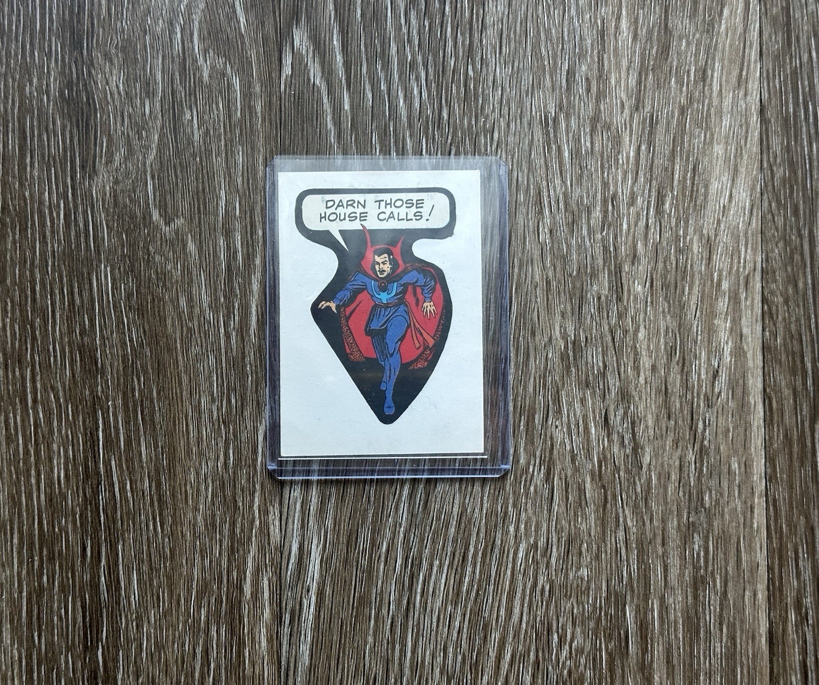 1975 Topps Marvel Comic Book Super Heroes Sticker Dr Strange MISPRINT ERROR