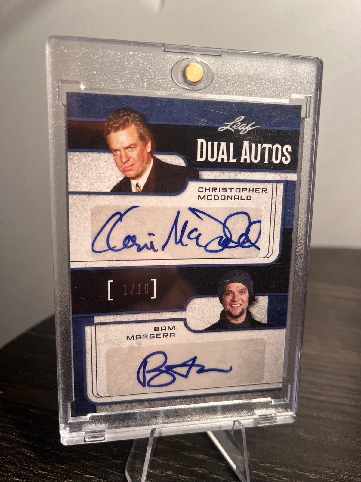 2017 Leaf Pop Bam Margera & Christopher McDonald #1/10 Auto. Shooter Jackass
