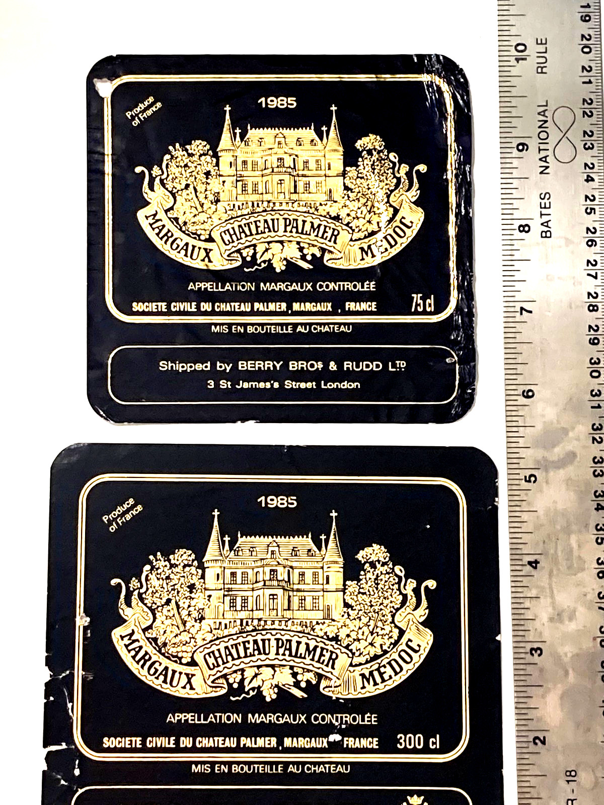 Chateau Palmer 1985 Margaux Medoc Wine Labels France French Etiquette de Vin