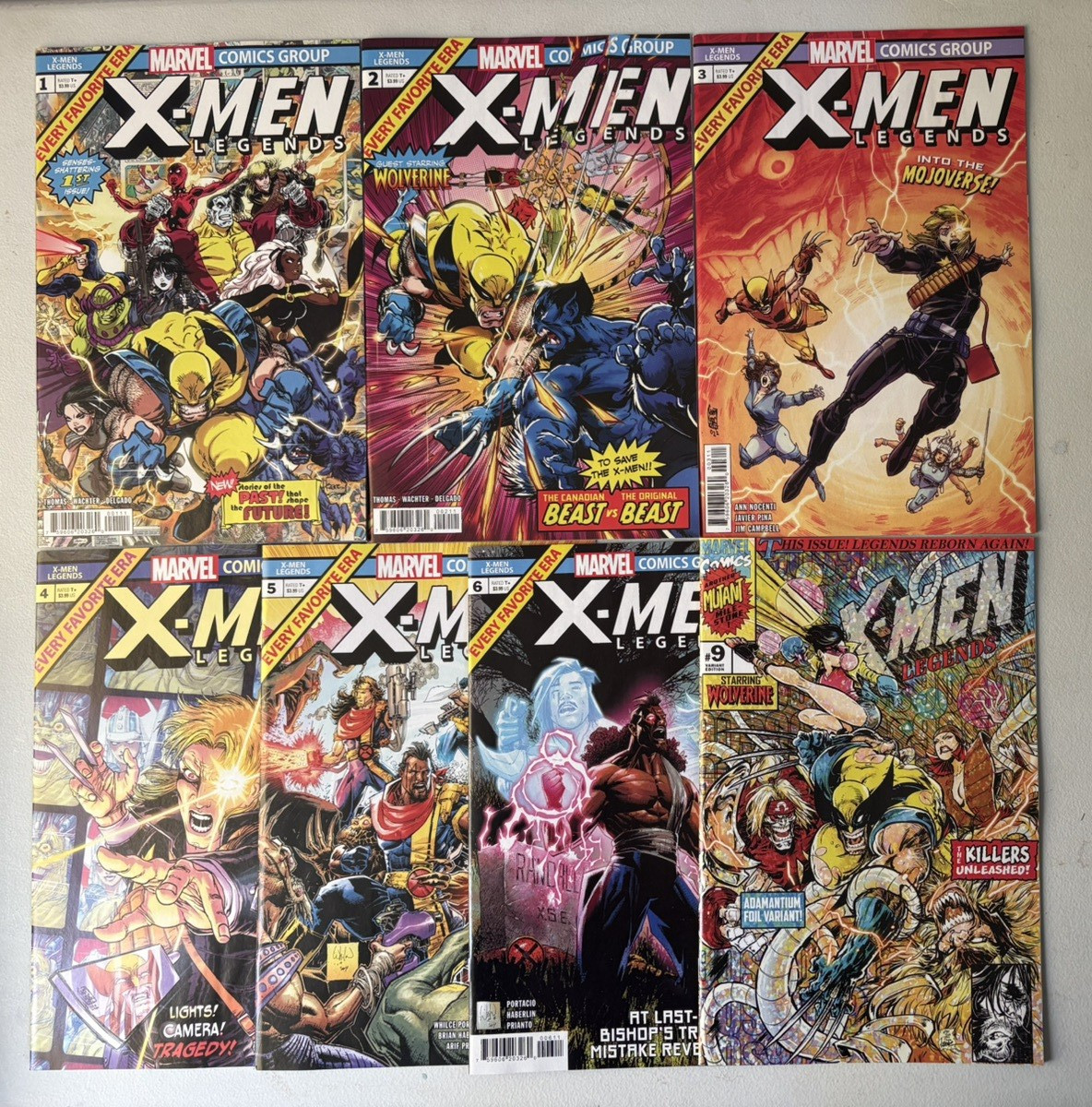 X-MEN LEGENDS #1-6 - COMPLETE SET & #9 KAARE ANDREWS VARIANT(MARVEL COMICS) 2022