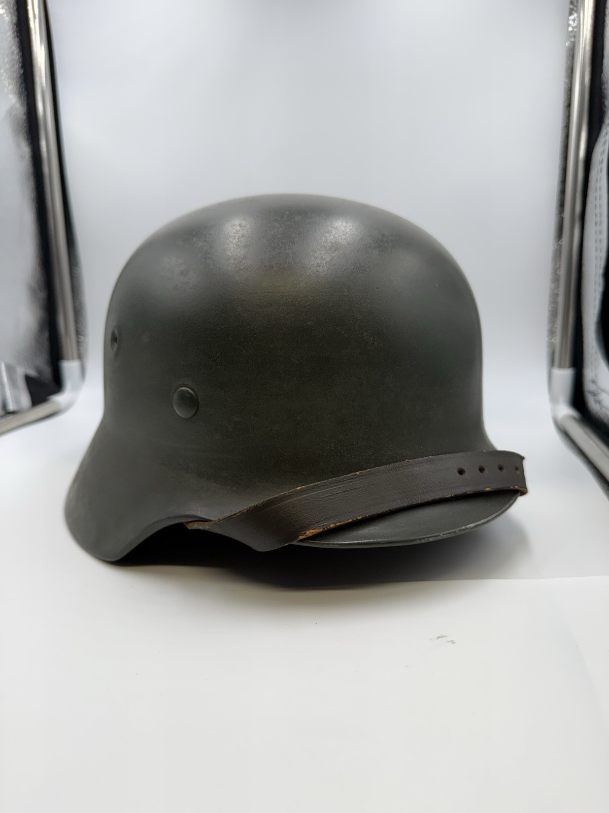 WWII German Steel Military M40 Helmet Reenactment Grade With Liner