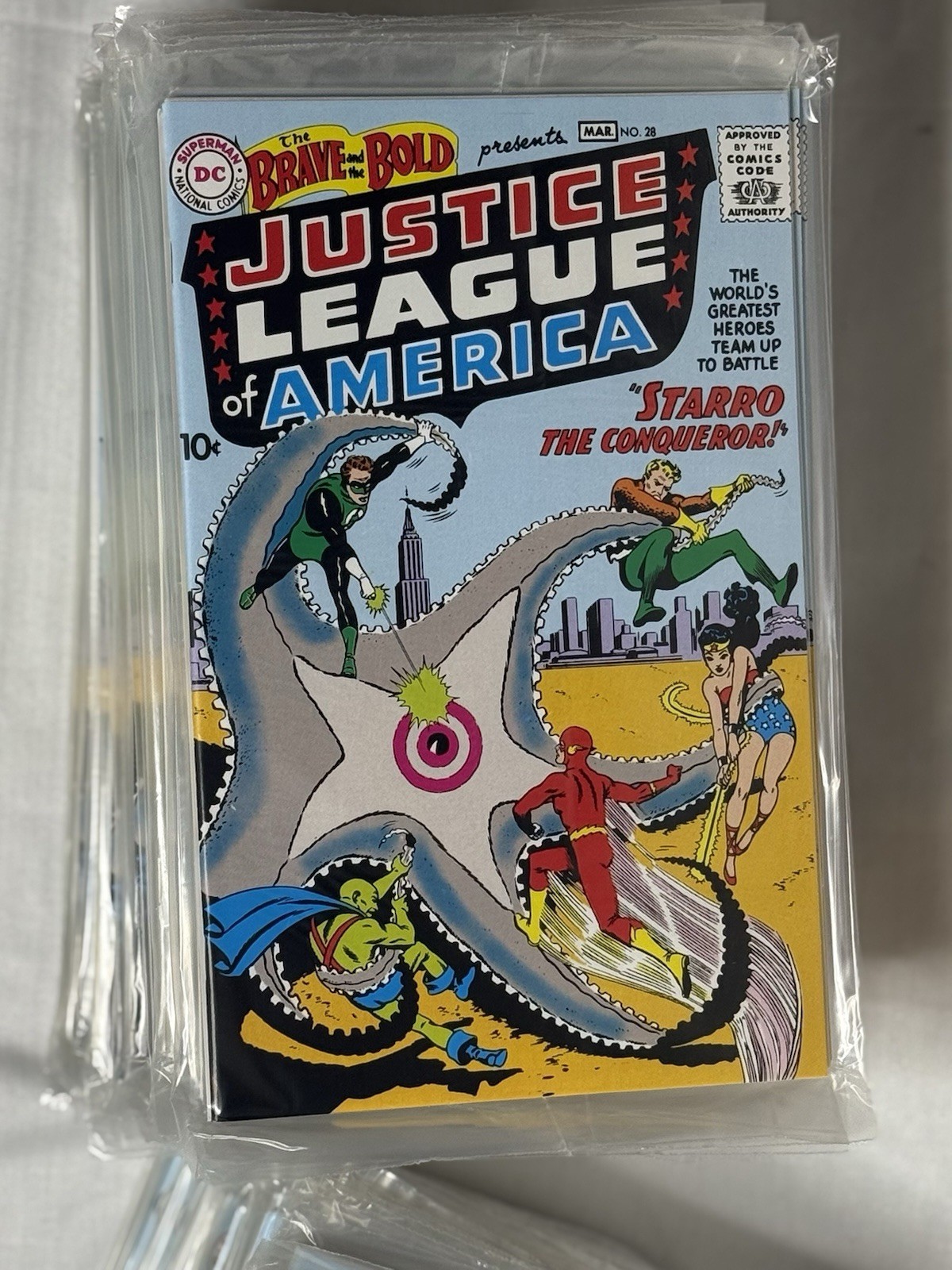 The Brave and the Bold Justice League of America Comic Reprint -Lot of 90