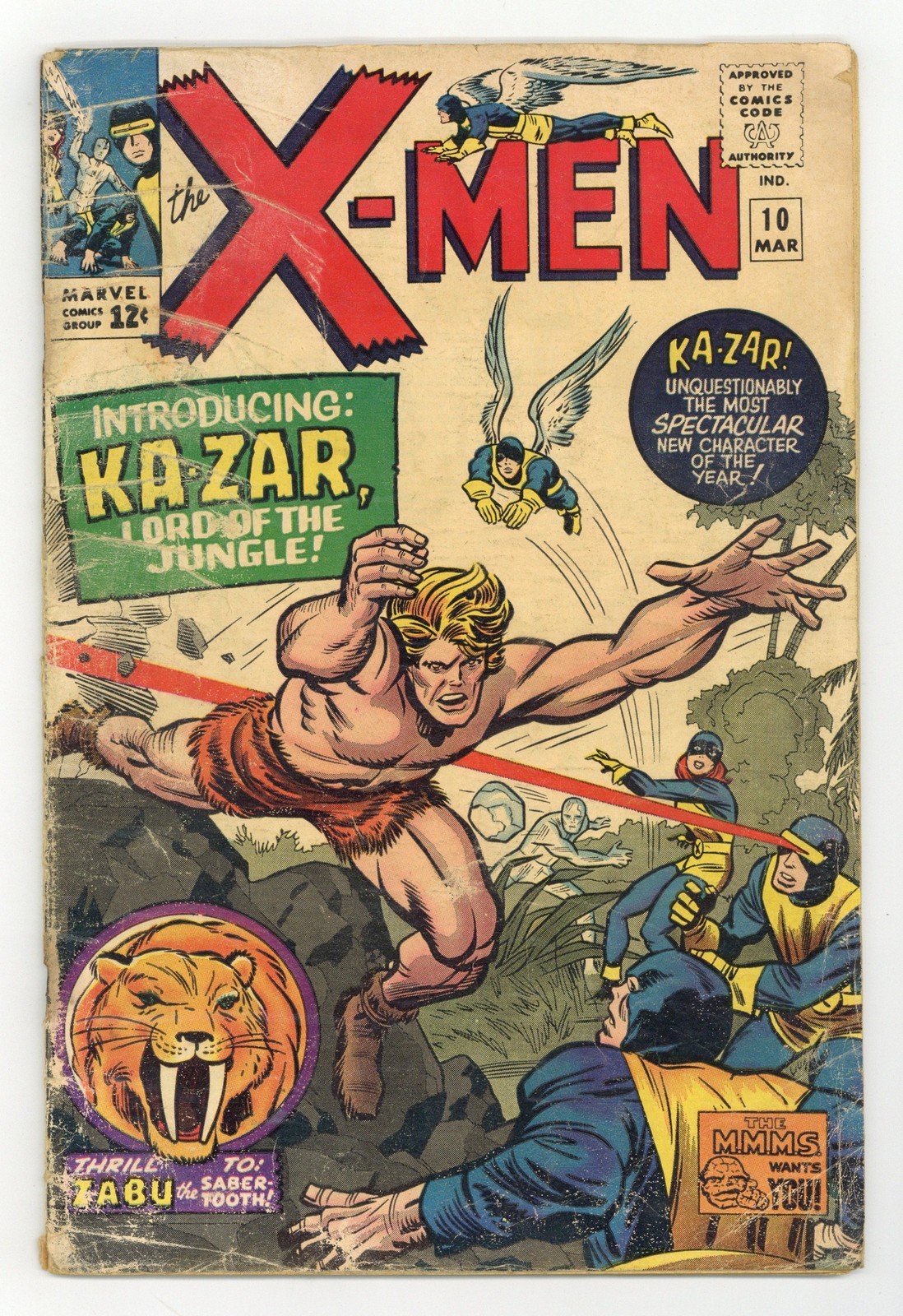 Uncanny X-Men #10 FR 1.0 1965 1st SA Ka-Zar