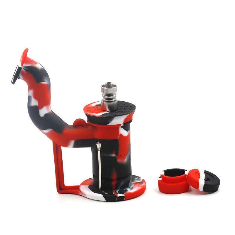 Convenient Stainless Steel Silicone Smoker, Random Color, 1PC