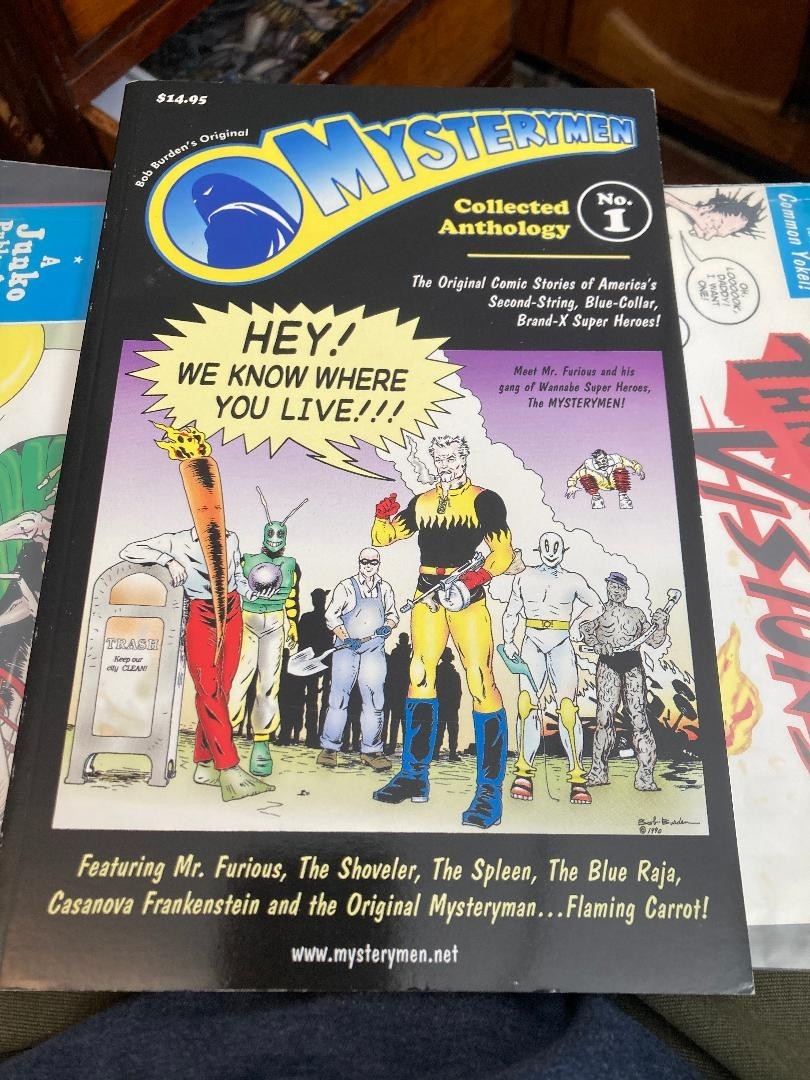Mystery Men Comics Collection TPB Bob Burden Collected Anthology Flaming Carrot