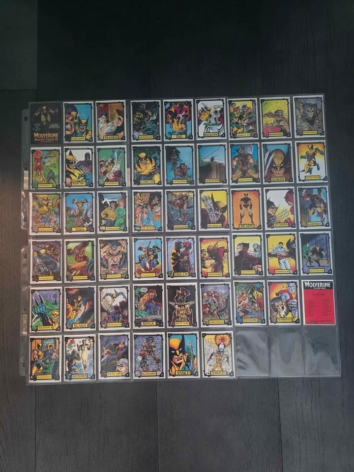 1988 Comic Images Wolverine Marvel Cards III Complete Set (50 Cards)